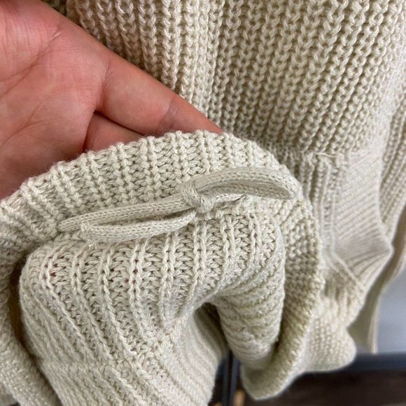 NWT RDI Ivory Beige Beach Turtle Neck Sweater - Picture 5 of 10